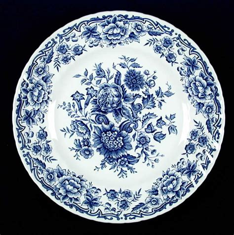 Clifton Blue and White Dinner Plate by Ridgway (Ridgways) | Replacements, Ltd. Salad Serving Set ...