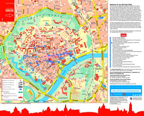 Ingolstadt tourist map