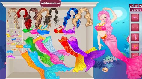 Barbie Girl Mermaid Dress Up - Barbie Games - Game Movie for Girls | Juegos Para Niños - YouTube