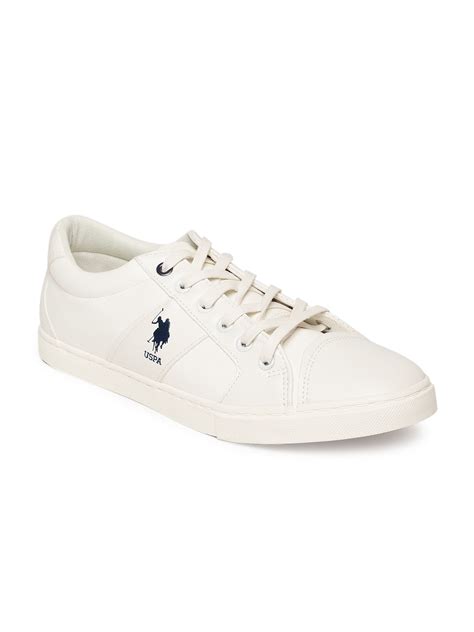 Buy U.S. Polo Assn. Men Off White AARON Sneakers - Casual Shoes for Men 8927913 | Myntra