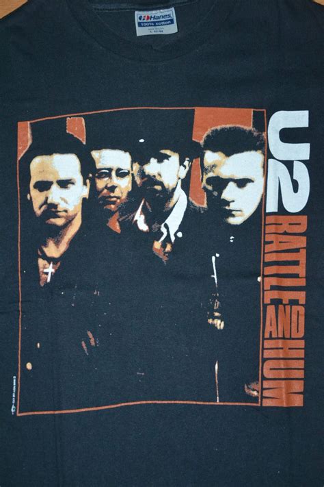 Vintage 1988 U2 Rattle and Hum Tour Concert Promo Bono T-shirt - Etsy