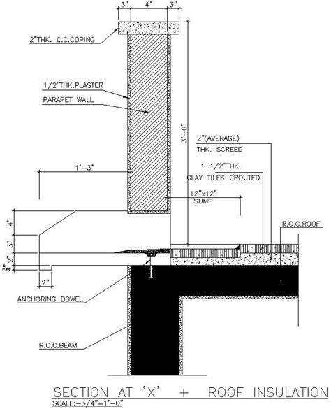 Concrete Parapet Detail