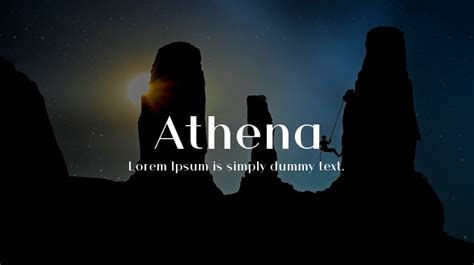 Athena Font : Download Free for Desktop & Webfont