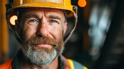 Premium Photo | The construction Worker Portrait in nature