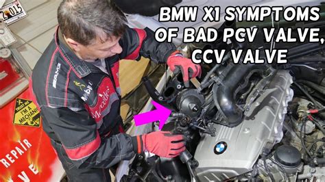 BMW X1 SYMPTOMS OF BAD PCV VALVE, CCV VALVE - YouTube