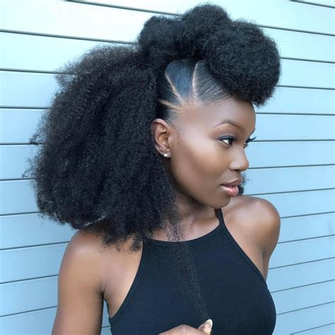 Protective style 👌 #healthy_hair_journey #teamnatural | Afro hairstyles, Big afro, Natural afro ...