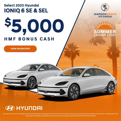 New Hyundai Vehicle Specials In Garden Grove | Garden Grove Hyundai