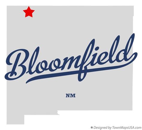 Map of Bloomfield, NM, New Mexico