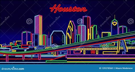 Houston Texas Skyline Sign Home Décor Signs trustalchemy.com