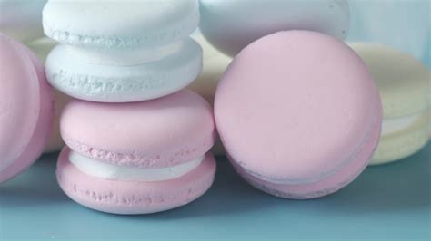 Pastel colors macarons 13603495 Stock Video at Vecteezy