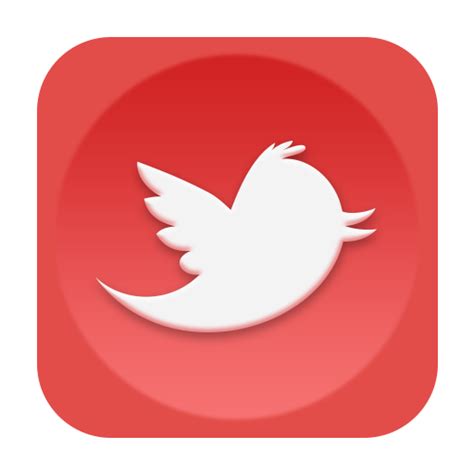 Red Twitter Icon at Vectorified.com | Collection of Red Twitter Icon ...