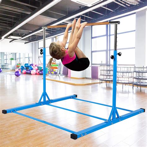 Dai&F Gymnastics Bar for Kids, Height Adjustable Junior Training Bar, Horizontal Kip Bar Ideal ...