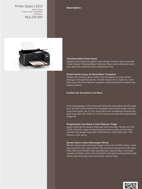 Printer Epson L3210 | PDF