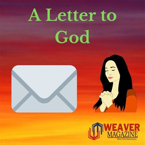 A Letter to God | WeaverMag