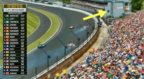 Tire Goes Flying Over Grandstand During Scary Indy 500 Crash