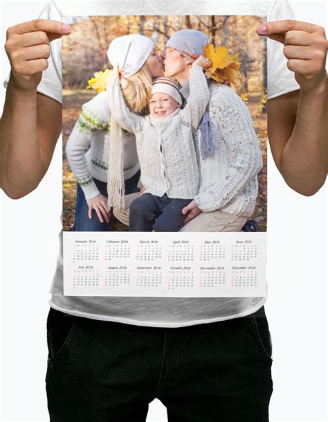 Custom Photo Poster Calendar Print 12"x18" - GoodPrints.com