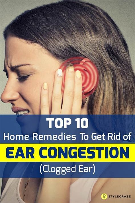 9 Home Remedies For Clogged Ears | Ear congestion, Clogged ears, Clogged ear remedy