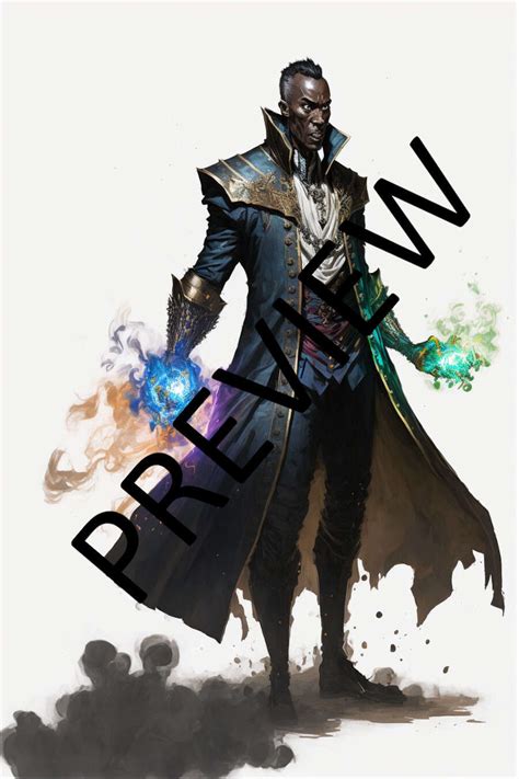 Character - Male Human Warlock Full body - Stock Art - Athelu ...