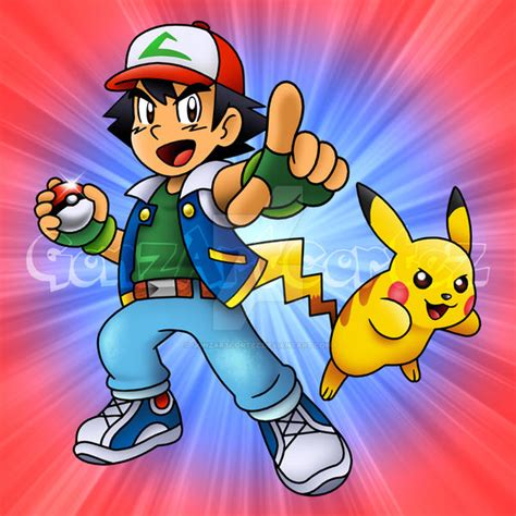 Ash Ketchum n Pikachu by GonzArtCortez on DeviantArt