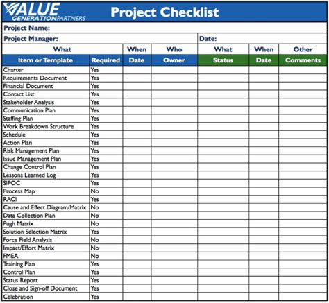 Project Management Checklist Template All You Need To Know About ...