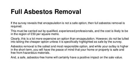 Asbestos Removal Cost Guide