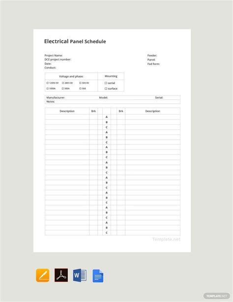 Panel Schedule Templates in Word - FREE Download | Template.net