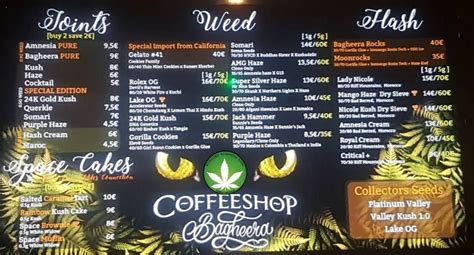 Amsterdam Coffeeshop Menu 2018 - Coffeeshop, Menu en Coffeeshops