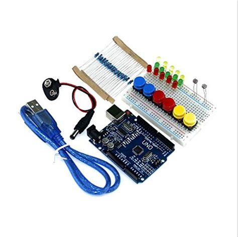 INFORMIC DIY UNO R3 Mini Breadboard LED Jumper Resistor Kit For Basic Arduino Starter Set ...