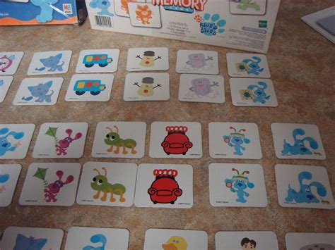 Nick Jr. Blue's Clues Edition Memory Game Milton Bradley 100% Complete ...