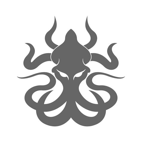 Premium Vector | Kraken logo icon illustration