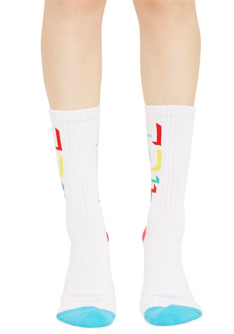 Outline HUF Crew Socks – Dolls Kill