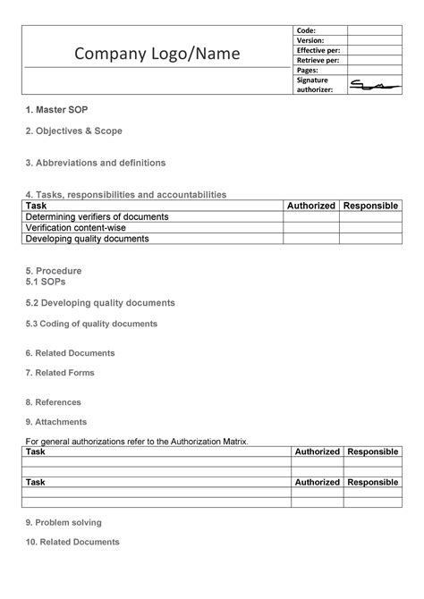 37 Best Standard Operating Procedure (SOP) Templates