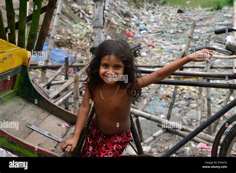 Dhaka, Bangladesh. 22nd July, 2015. A portrait of Slum children at ...