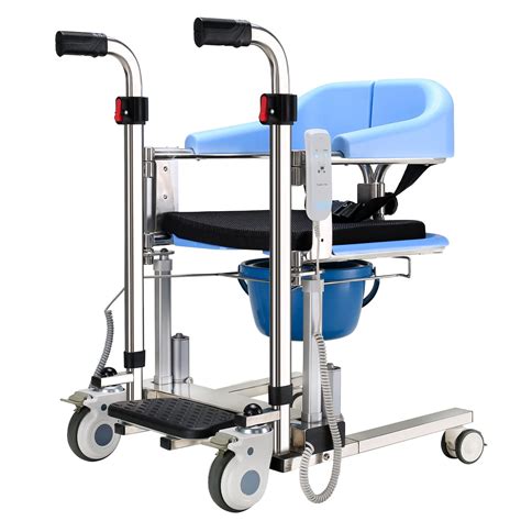 Buy PAYRFV Electric Patient Lift Transfer Wheelchair, Portable Patient Lift for Home, 180° Split ...