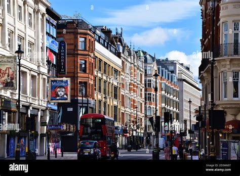 Shaftesbury Avenue theatres, West End, London Stock Photo - Alamy