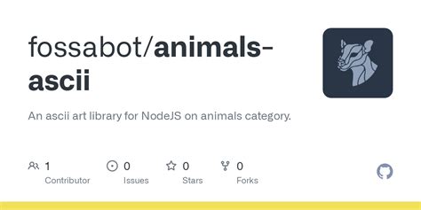 GitHub - fossabot/animals-ascii: An ascii art library for NodeJS on ...