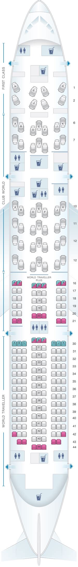 British Airways Boeing 787 Seating Layout