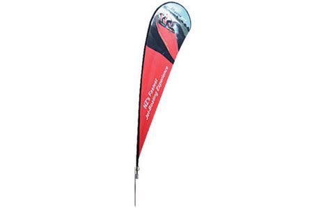 Teardrop Large Outdoor Banner Single Sided (graphic only- no stand) - Lets Go Banners