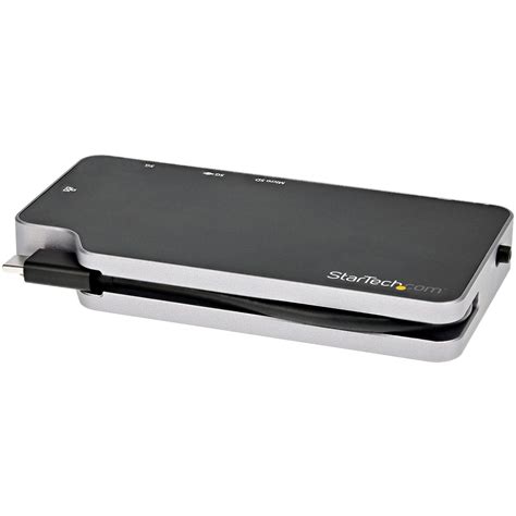 Startech .com USB C Multiport Adapter, USB-C to 4K HDMI or VGA Video with 100W PD Pass-through ...