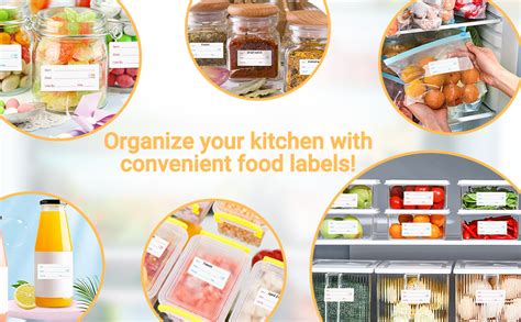 Food Storage Labels Stickers, 1000Pcs Food Prep Canning Labels Stickers ...