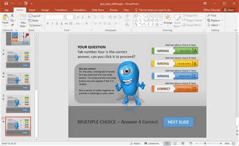 Animated PowerPoint Quiz Template For Conducting Quizzes