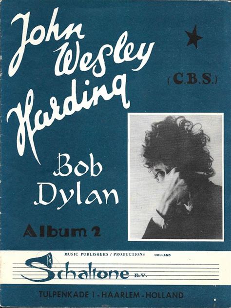 Bob Dylan Songbooks John Wesley Harding