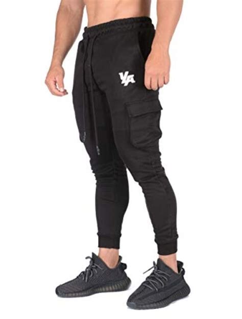 Buy YoungLA Gym Joggers for Men | Skinny Tapered Cargo | Slim Fit Sweatpants| Workout Pants ...