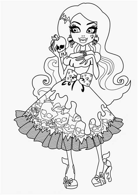 Coloring Pages: Monster High Coloring Pages Free and Printable