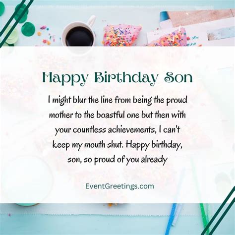 40 Best Happy Birthday Son From Mom Quotes With Unconditional Love