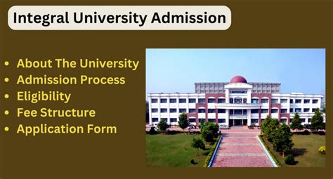 Integral University Admission 2024-25 | Courses, last Date