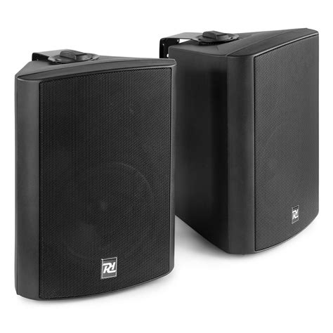 Active Wall Mounted Bluetooth Speakers - PD DS50AB Black - 5.25"