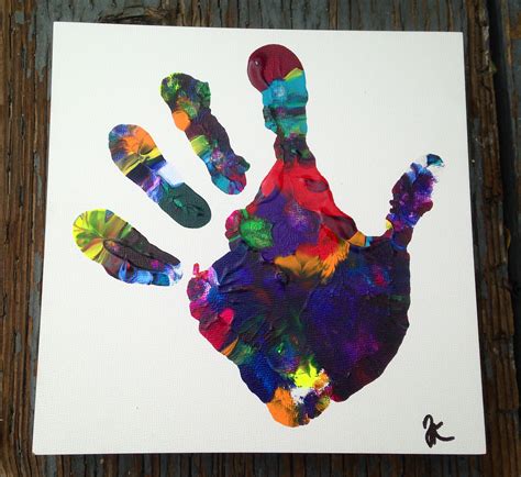 Handprint Art - Acrylic on Canvas - Jann Karam