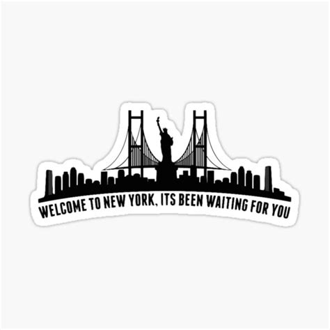 "WELCOME TO NEW YORK taylor swift" Sticker for Sale by selinuenal13 ...