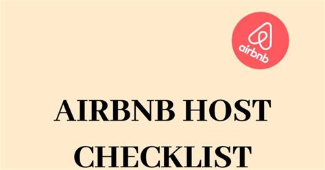 AirBnB Host checklist | Airbnb host, Airbnb, Checklist